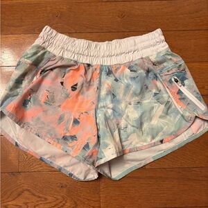 Lululemon Pastel Print Tracker Shorts